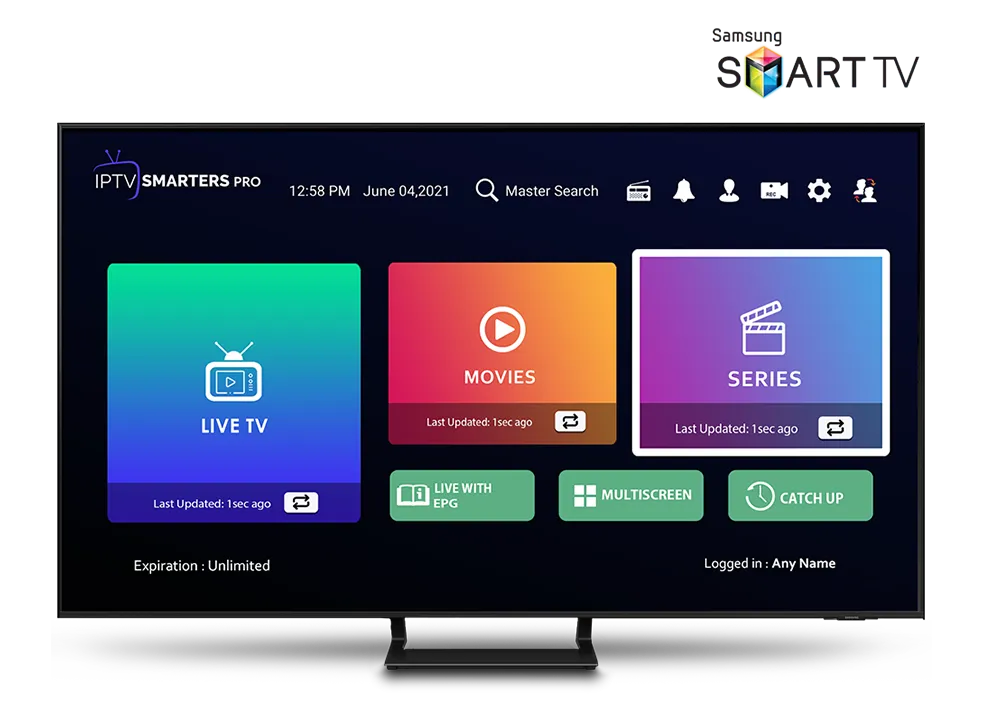 IPTV Smarters on Samsung Smart TV